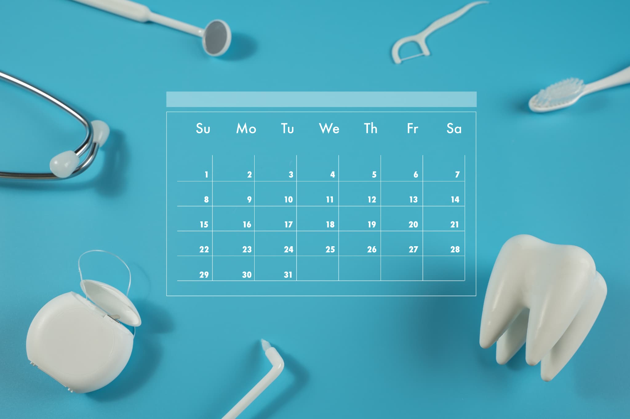 ホームホワイトニングの効果が現れるまでの期間イメージ