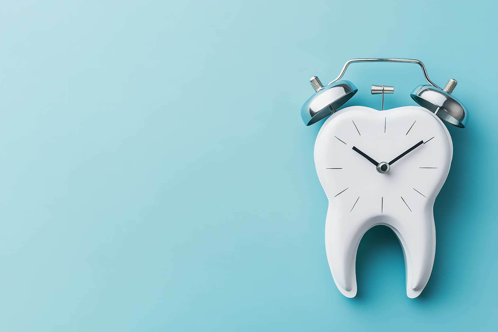 治療期間を延ばさないために取り外し可能な装置の場合は装着時間を守るイメージ